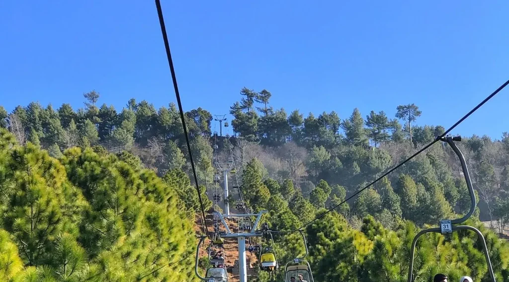 Patriata chairlift and cable car ride, Murree